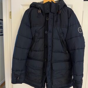 Abercrombie & Fitch Navy Puffer Jacket